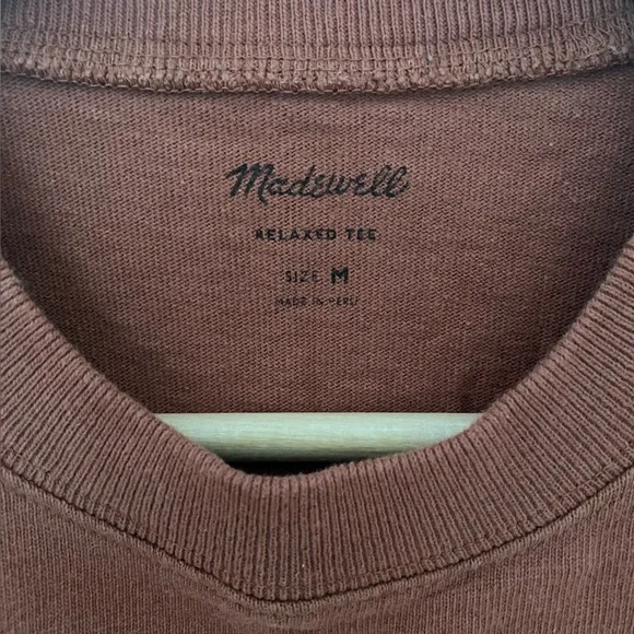 Madewell Chestnut Relaxed Tee - Picture 3 of 4